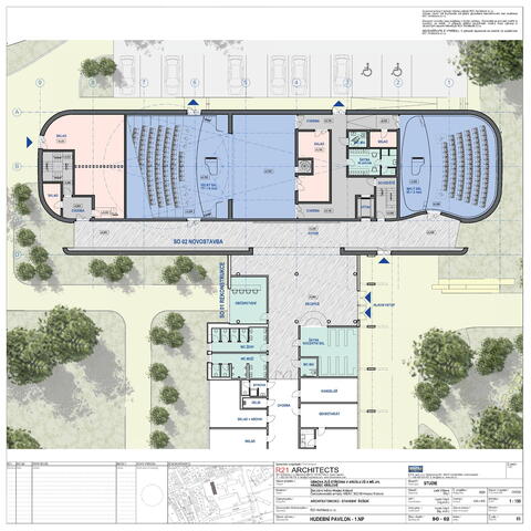 Rekonstrukce a novostavba pavilonů ZUŠ Střezina Hradec Králové