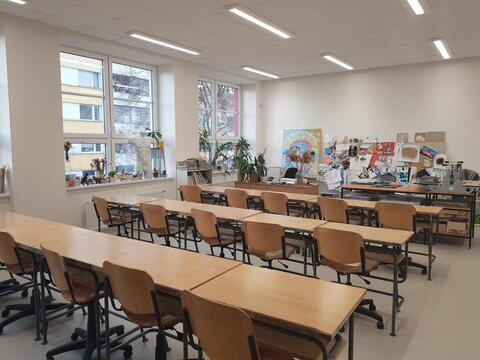 Rekonstruovaný pavilon Základní umělecké školy Střezina