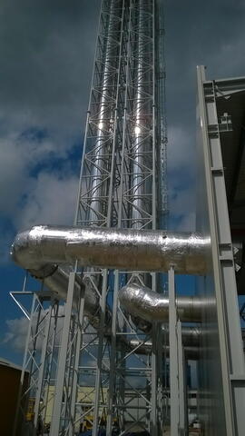 Výstavba plynové kotelny v elektrárně Ledvice