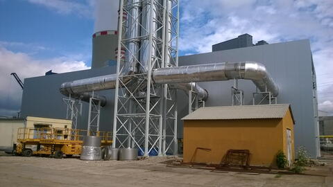 Výstavba plynové kotelny v elektrárně Ledvice